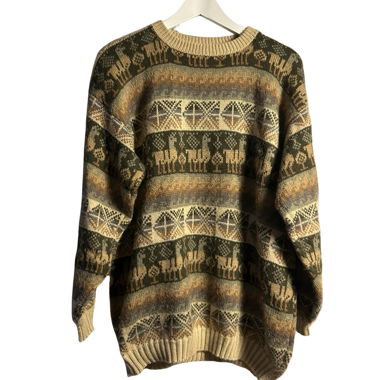 Maglione in maglia a motivo