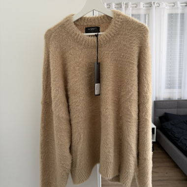 Pullover in maglia peluche RETERNITY ESSENTIAL beige L