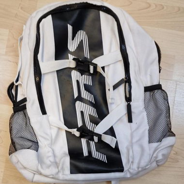 Zaino PARIS bianco con tasche in rete