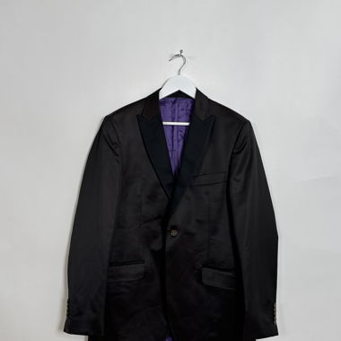 Black Satin Blazer