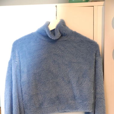 Blauer Pullover 