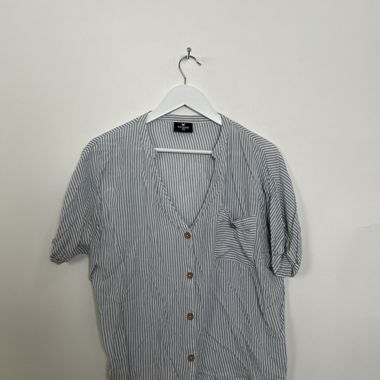 Camicia a maniche corte a righe
