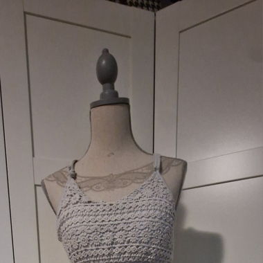 Sommerliches Maxikleid mit Spitze, Grösse M