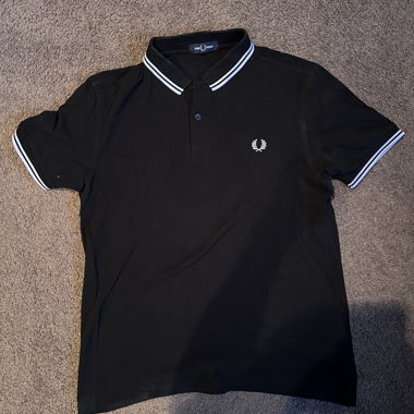 Fred Perry Black Polo Shirt