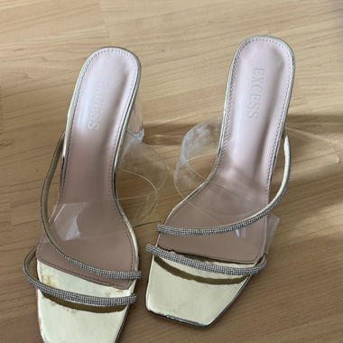 Sparkly High-Heel Sandals