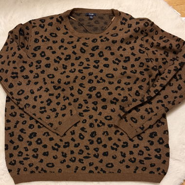 Pull léopard marron KIABI