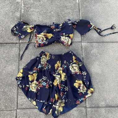 Set due pezzi floreale