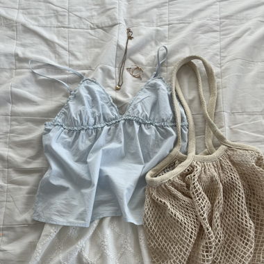 Top Urban Outfitters bleu clair
