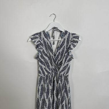 By One Kleid im Wickel-Look mit Muster