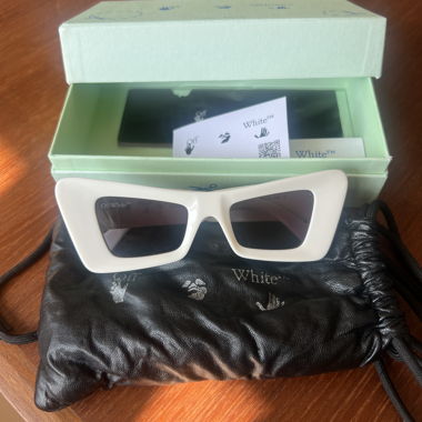 Occhiali da sole Off-White Accra bianchi