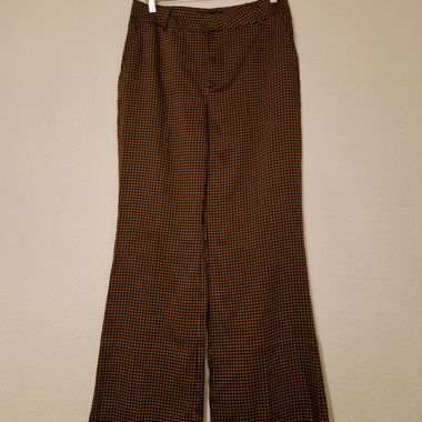 Pantaloni ampi in raso con motivo