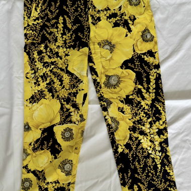 Pantalon à fleurs Gianni Versace