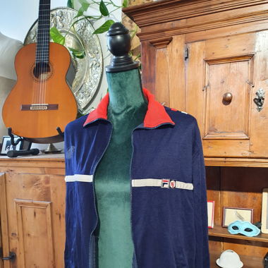 Old School Fila Fleece Jacke 