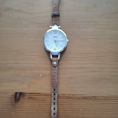 Fossil Lederarmbanduhr