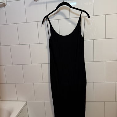 Black maxi dress
