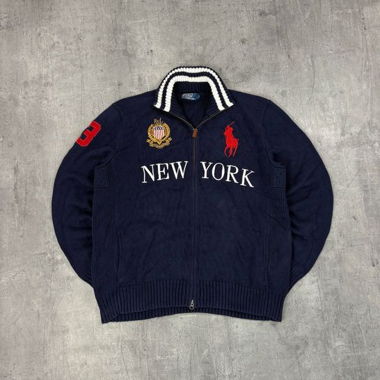 Cardigan in maglia Vintage Ralph Lauren New York (L)