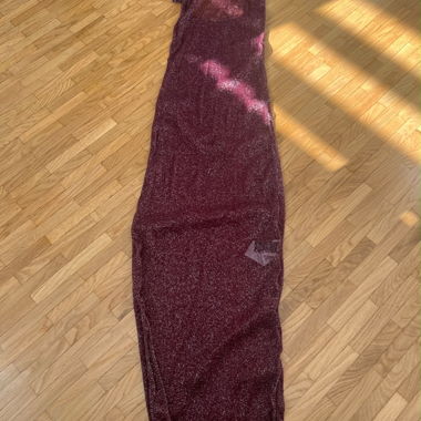 Sparkly Burgundy Long Dress