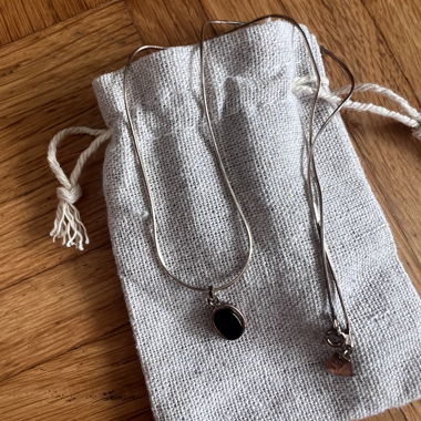 Kette mit Stein Onyx