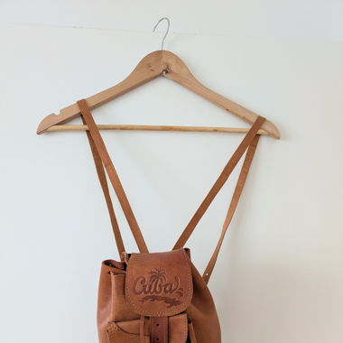 Schicker Lederrucksack "Cuba" Vintage braun