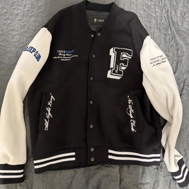 Veste Varsity délavée