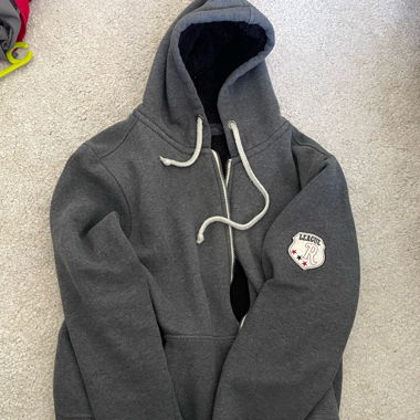 Zip up Hoodie mit Fell