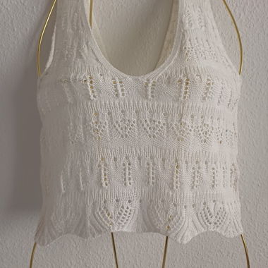 Top in maglia bianco - Nuovo