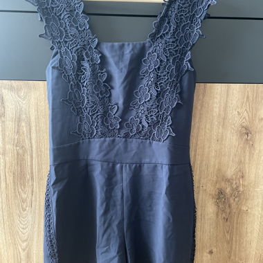 Combishort sans manches bleu marine