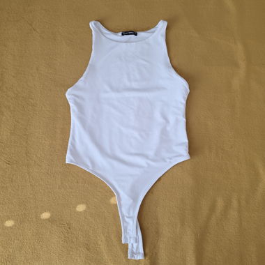 Body bianco senza maniche