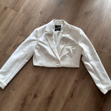 Blazer corto bianco