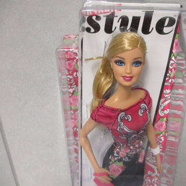 2013 Mattel Barbie Style Rosen Kleid Fashionista_2