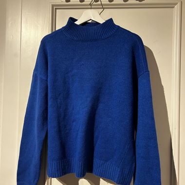 Maglione in maglia blu
