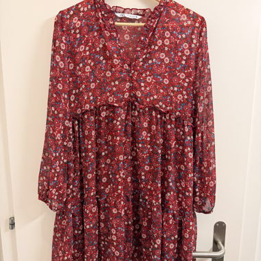 Zara Floral Dress Red/Pink