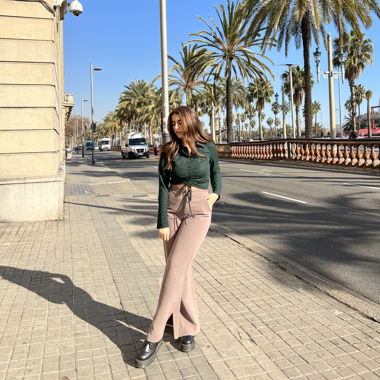 Brown Suit Pants