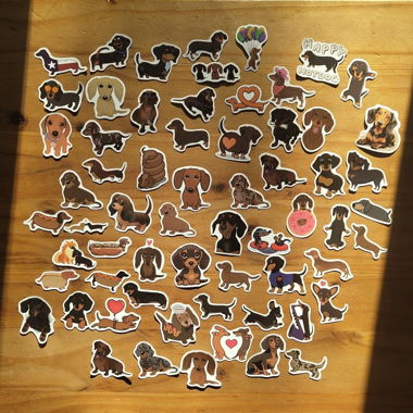 Hunde Stickers 63 süsse und herzige stickers Dog
