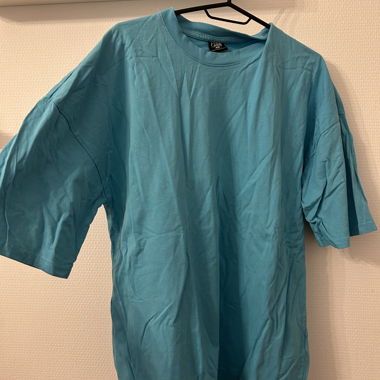 T-shirt oversize turchese taglia L