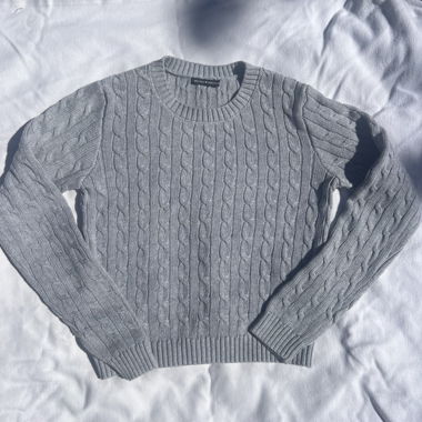 Maglione in maglia grigio Brandy Melville