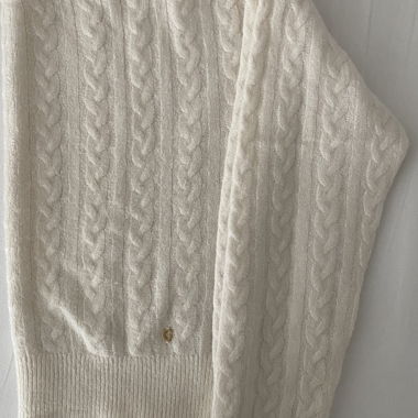 Guess Zopfmuster Pullover creme M