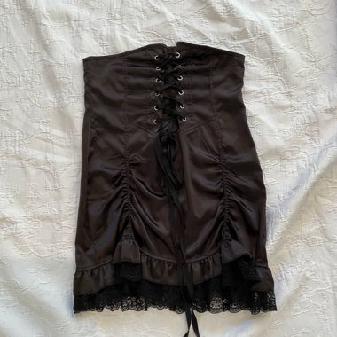 GOTH CORSET BASQUE TOP