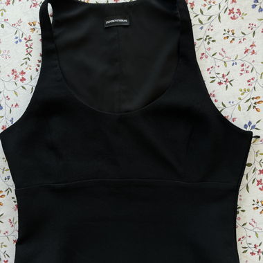 Armani black bustier