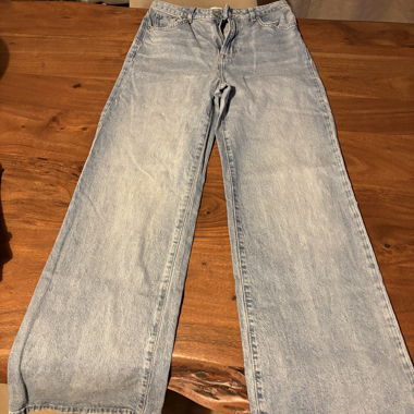 Jean wide leg bleu clair