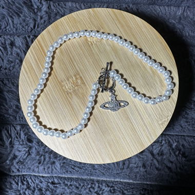 Collier perles fantaisie