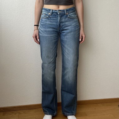 weekday low rise jeans