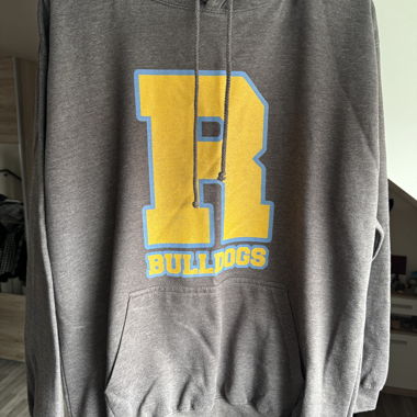 Felpa con cappuccio grigia R Bulldogs XL