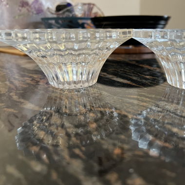 Porte bougie en verre 