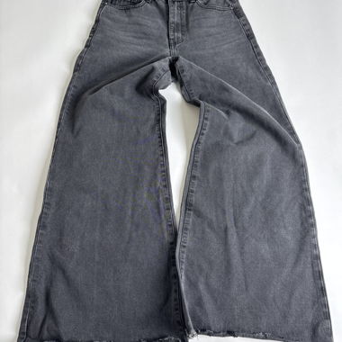Lost-Ink Jeans Grau mit weitem Bein W28 L32