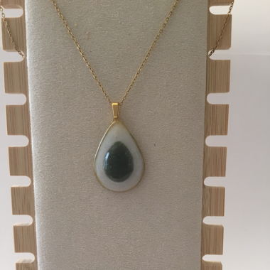 Handmade Collier avec pendentif en Malachite