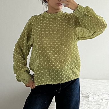 Green blouse 