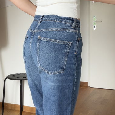 Jeans blu vita alta