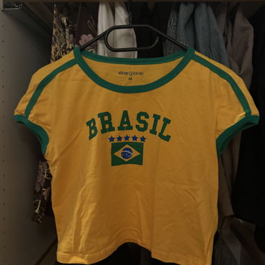 T-shirt Brasile giallo-verde