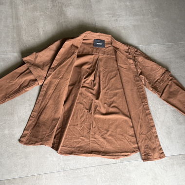 Chemise cargo Medeea marron en coton 100%